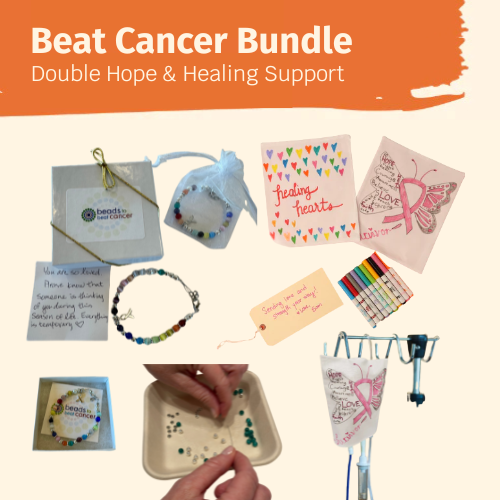 Beat Cancer Bundle: Double Hope & Healing Support - Beads to Beat Cancer + Healing Hearts Kit