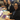 Corporate team making bracelets for charity